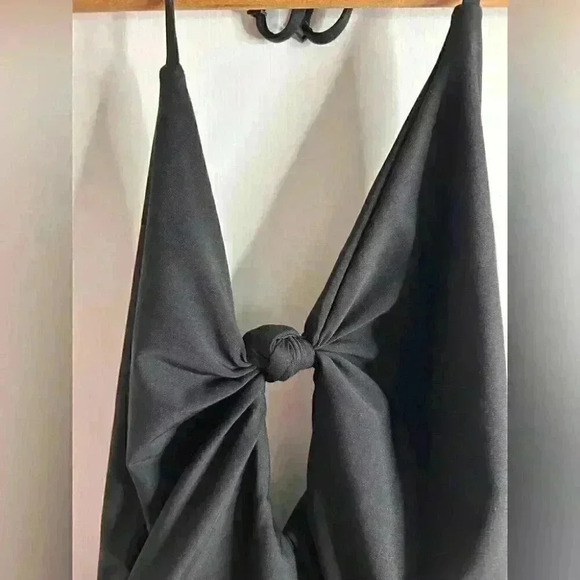 Black Volcom One Piece Bathing Suit in Black Size Medium - Picture 2 of 9